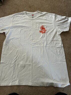 Men's XL Shock Top Red and White T-Shirt